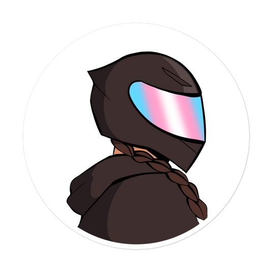 trans pride biker sticker