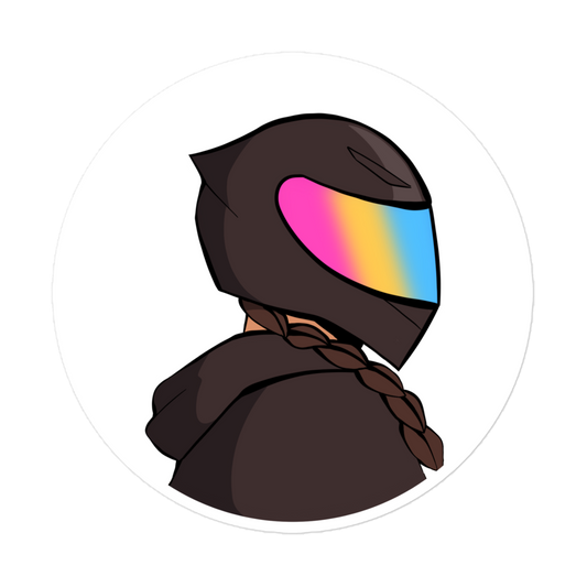 pansexual pride biker sticker