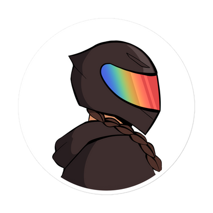 lgbtq pride biker sticker