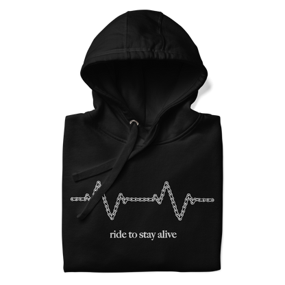 stayin alive hoodie [black]