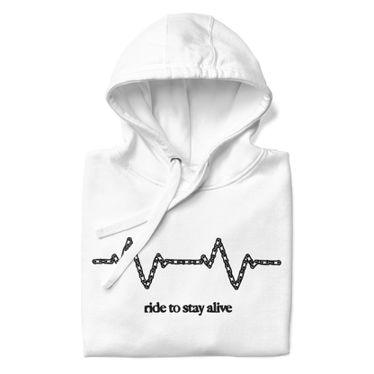 stayin alive hoodie [white]