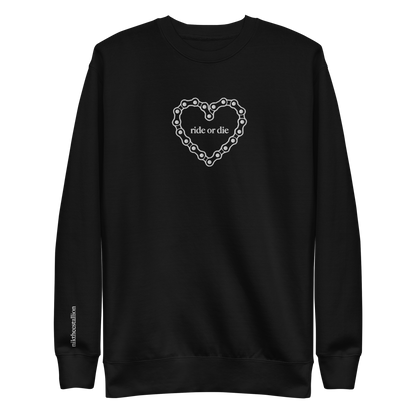 ride or die crewneck [black]