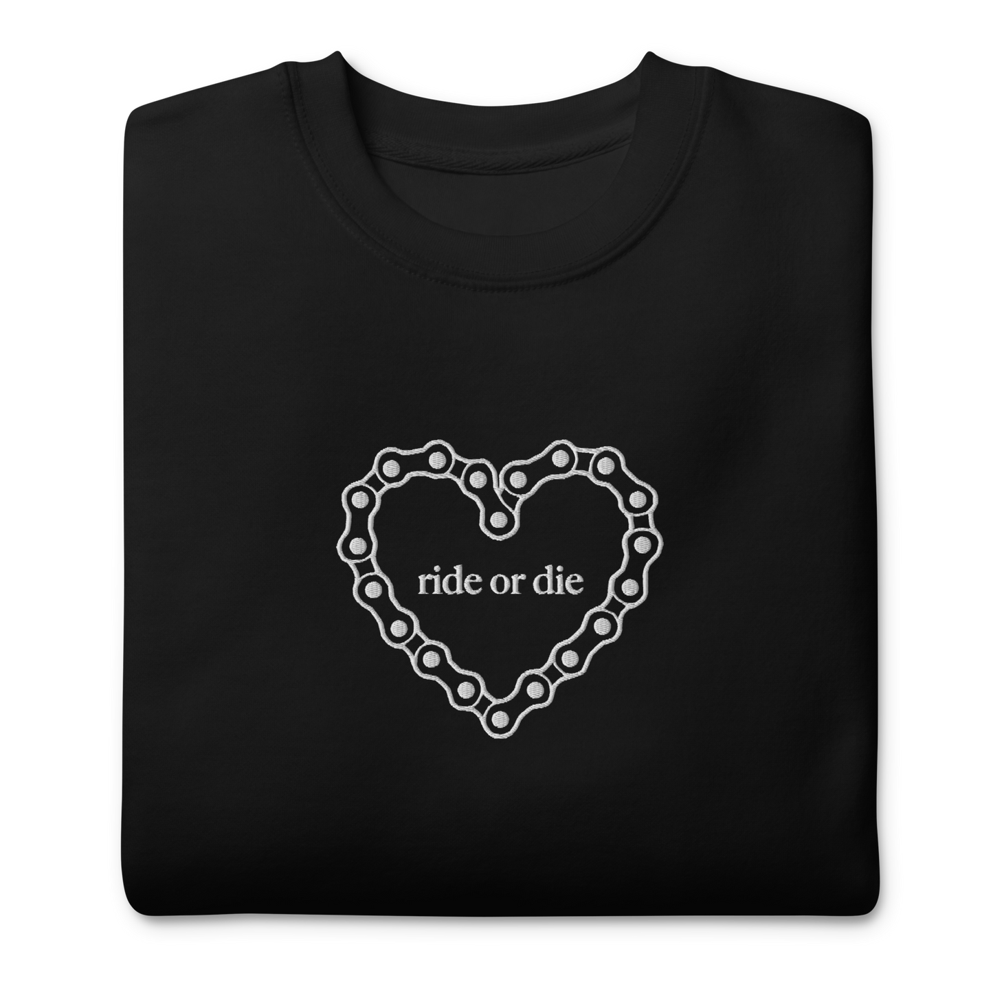 ride or die crewneck [black]