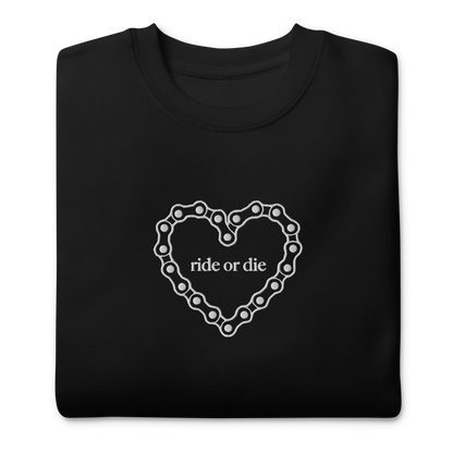 ride or die crewneck [black]