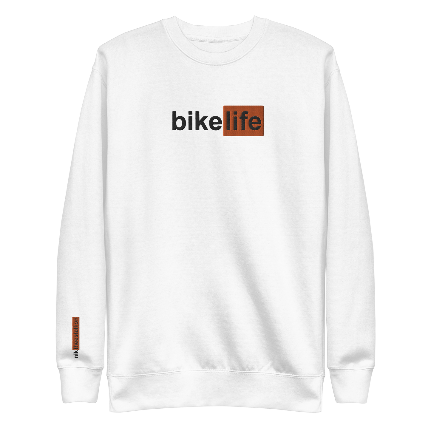 bike life crewneck [white]