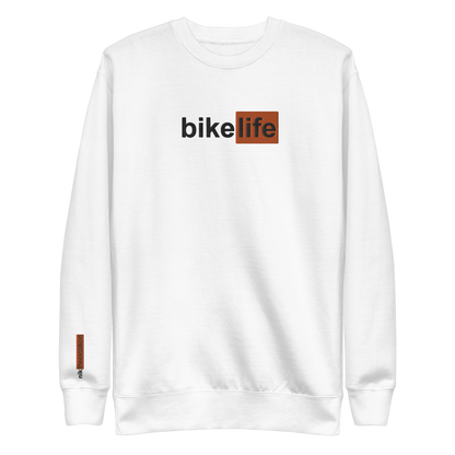 bike life crewneck [white]