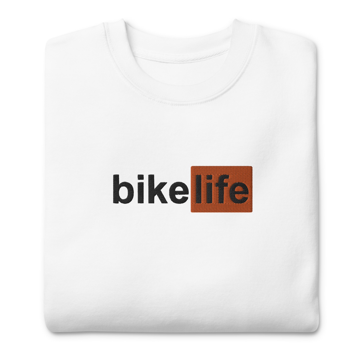 bike life crewneck [white]